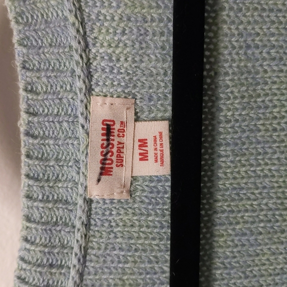 Mossimo teal blue green heather sweater - Picture 2 of 4